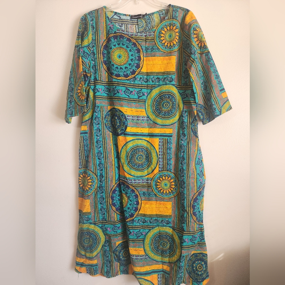 Vibrant Patterned Dress